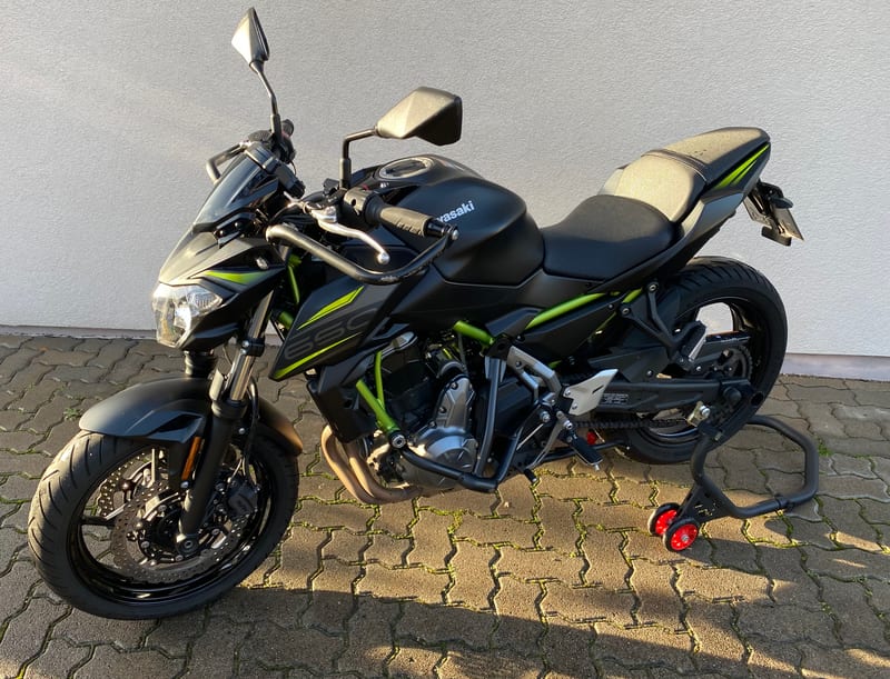 Motorrad der Fahrschule Maier für die Klasse A
